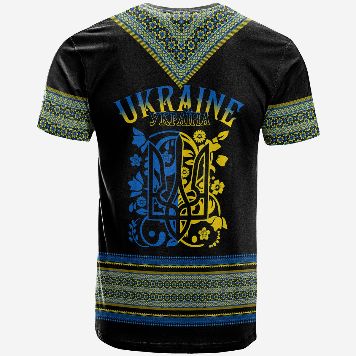 Ukraine Folk Patterns T Shirt Unity Day - Wonder Print Shop
