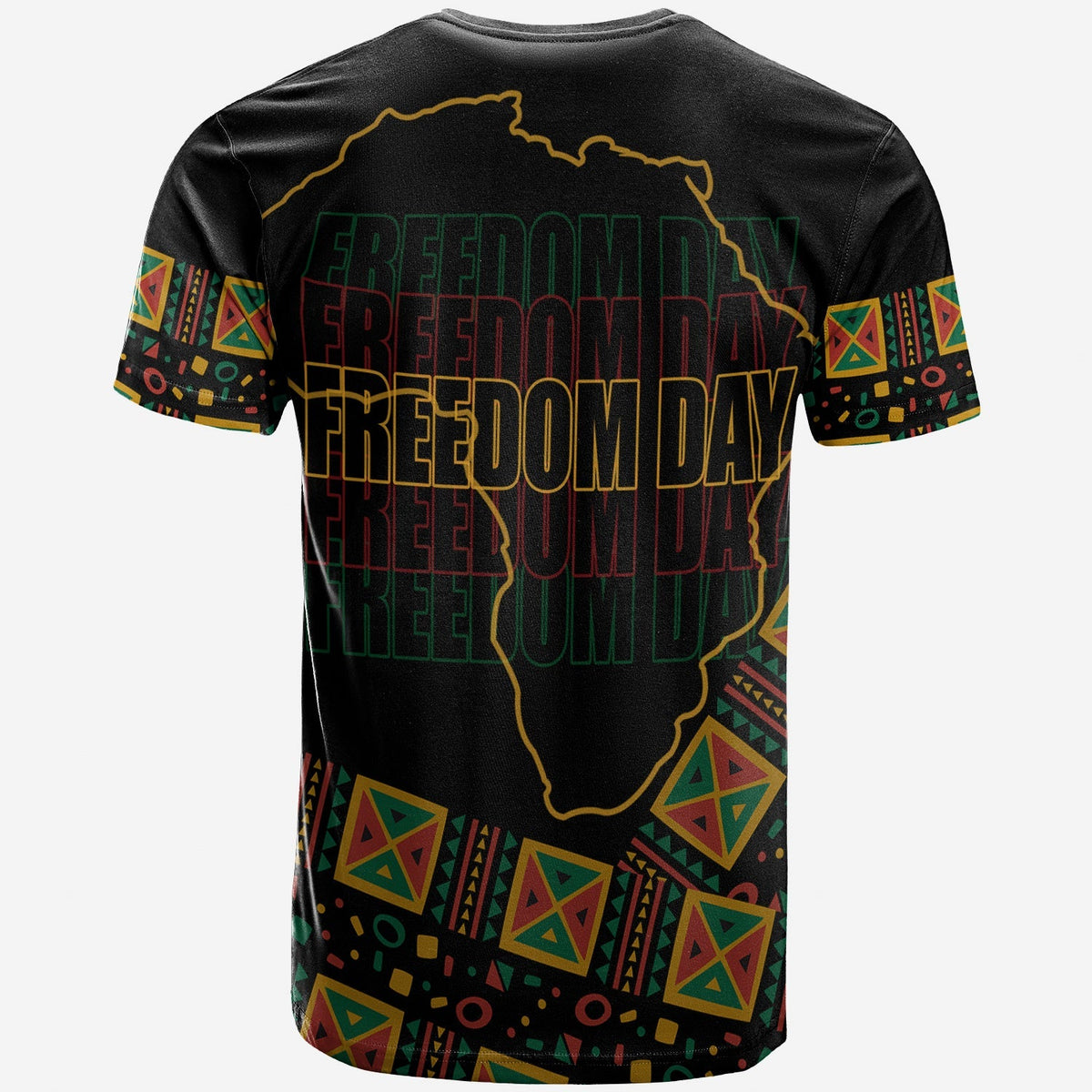 Juneteenth Tribal Pattern T Shirt Freedom Day - Wonder Print Shop