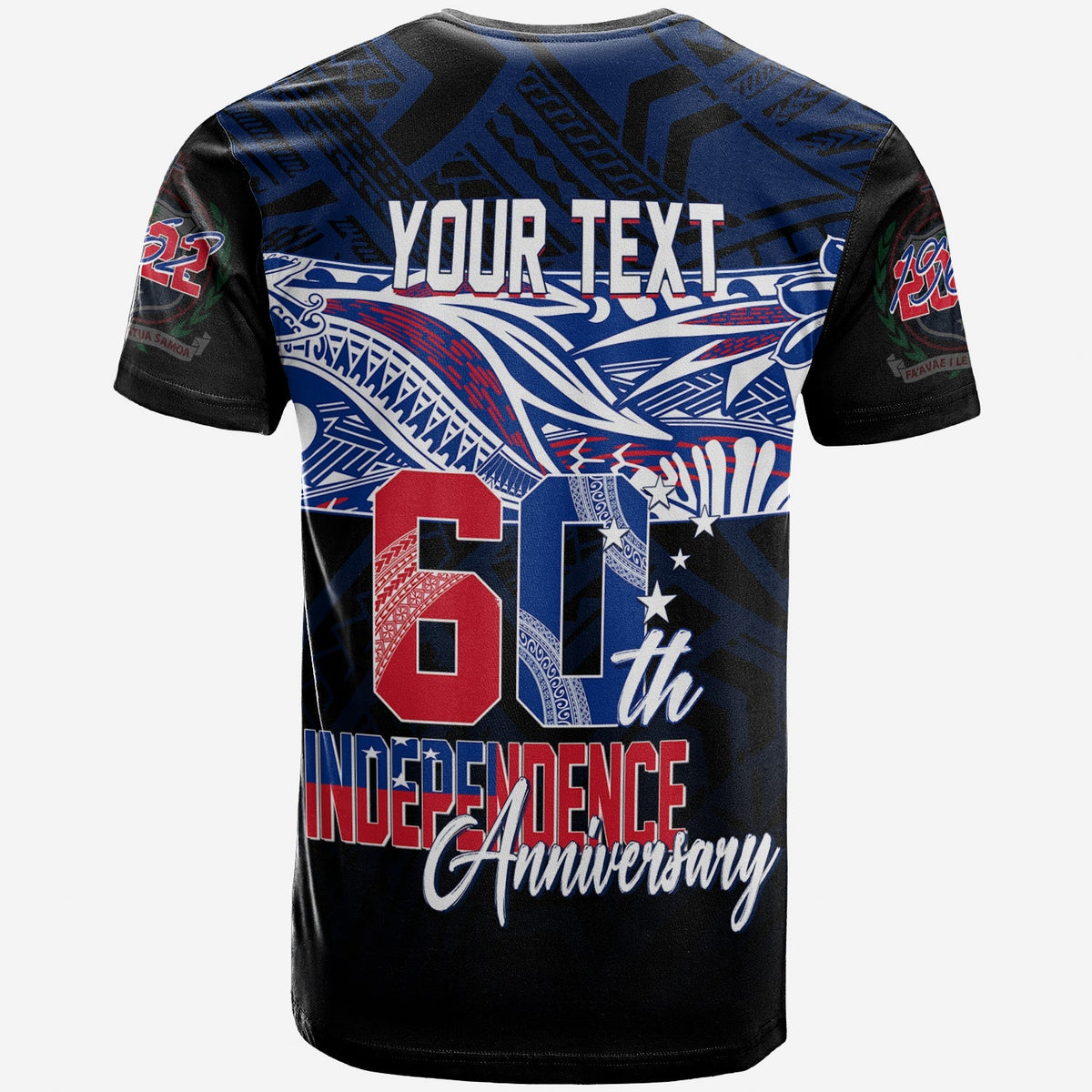 Samoa Personalised T Shirt 60th Independence Anniversary - Wonder Print Shop