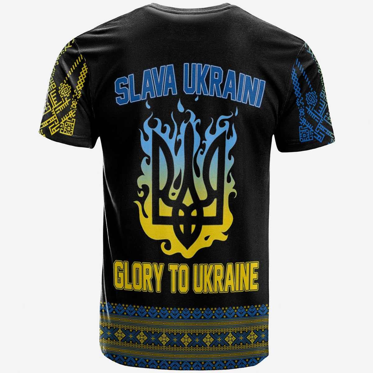 Ukraine Folk Patterns Folk Pattern T Shirt Slava Ukraini - Wonder Print Shop