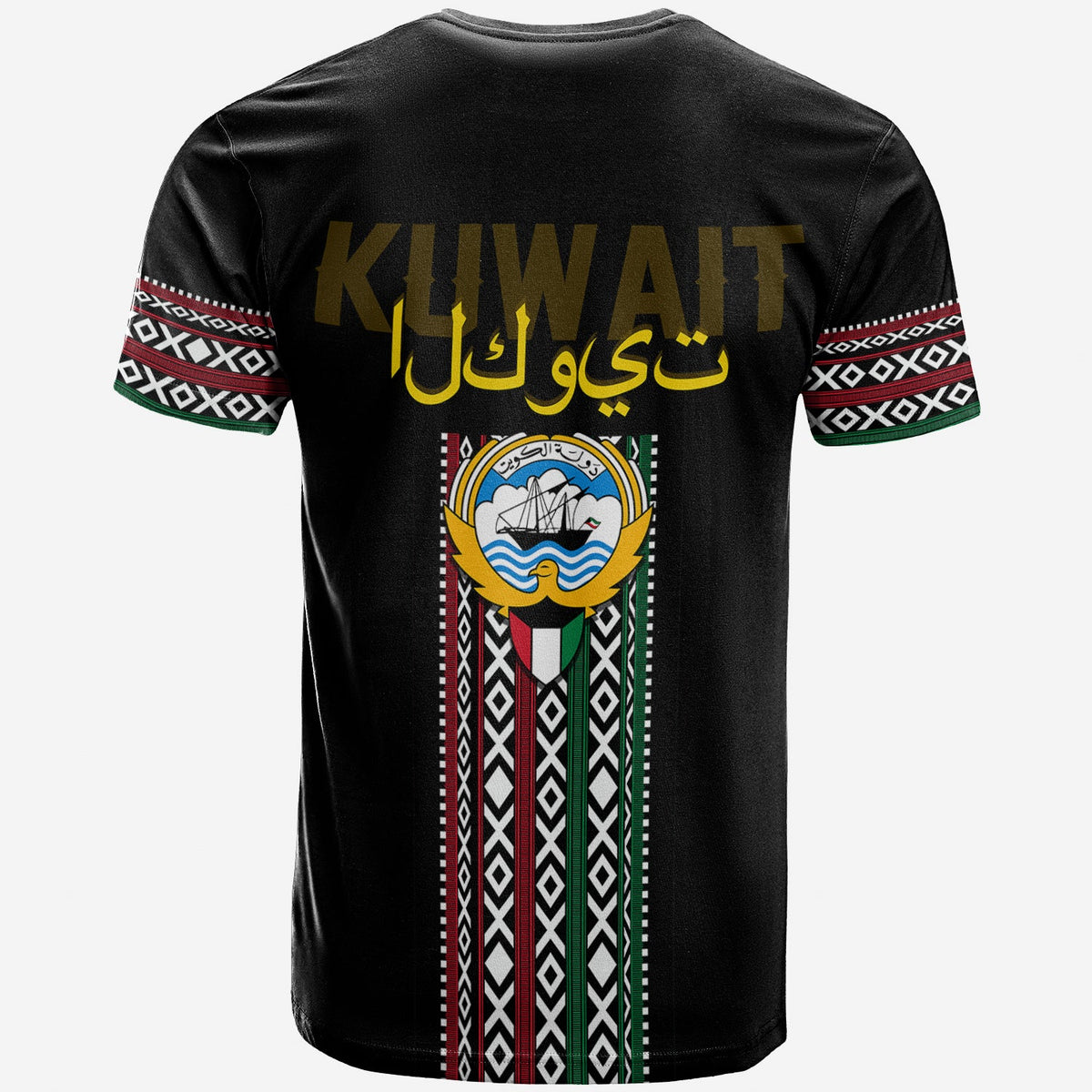 Kuwait Al Sadu Pattern T Shirt Modern Style - Wonder Print Shop