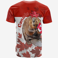 Canada Day T Shirt Patriot Beaver Mix Maple Leaf - Wonder Print Shop