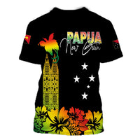 PNG Hibiscus Tribal Pattern T Shirt Motuan Reggae Color - Wonder Print Shop