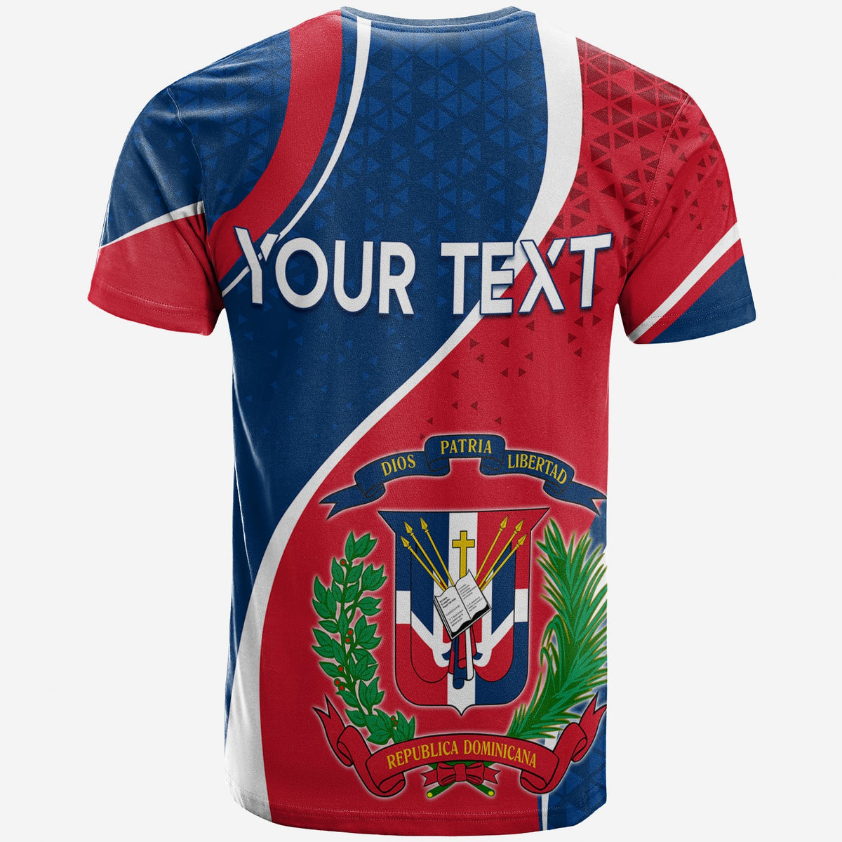 Dominican Republic T Shirt Independence Day Curve Style - Wonder Print Shop