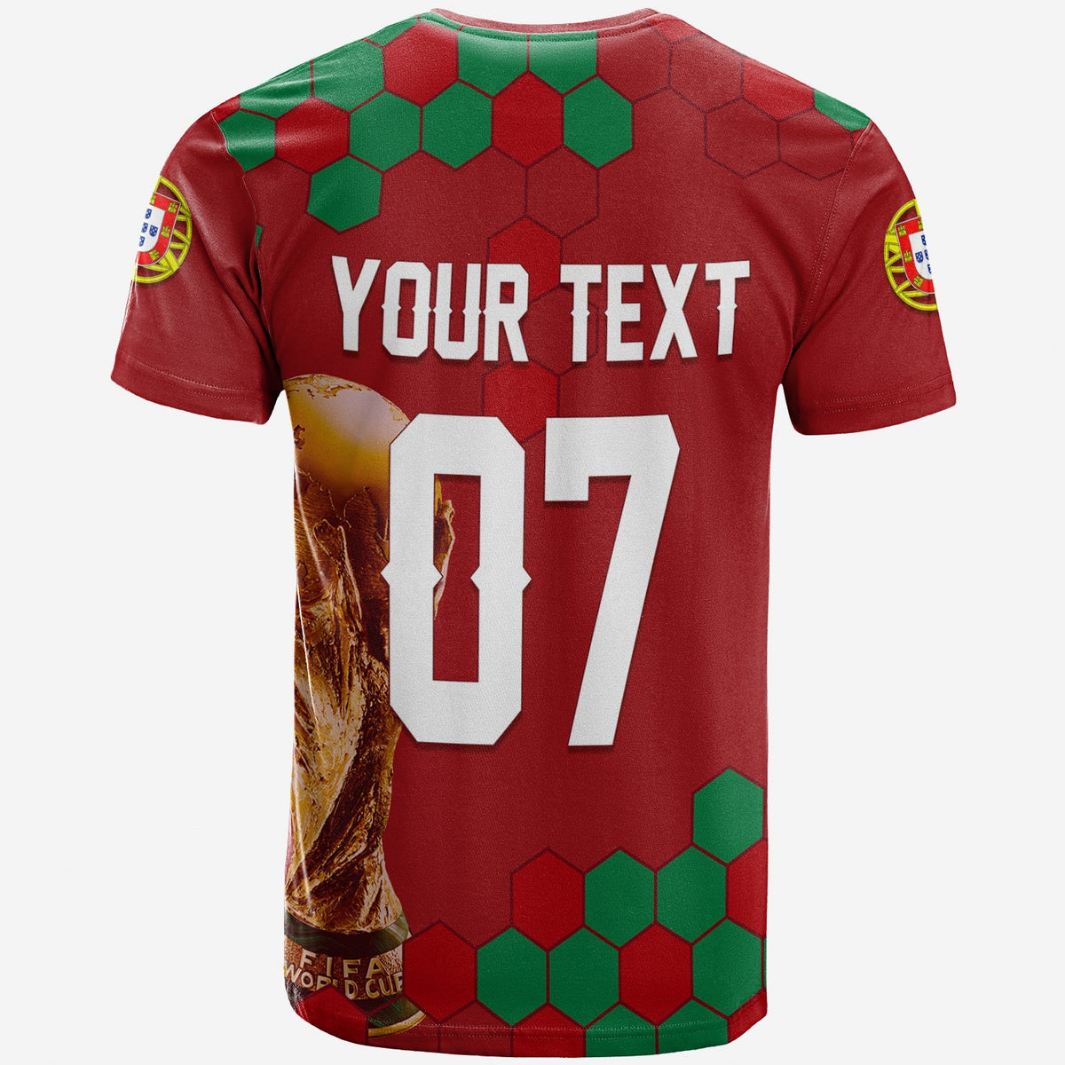 Personalised Portugal World Cup 2022 T Shirt Portuguesa Selecao - Wonder Print Shop