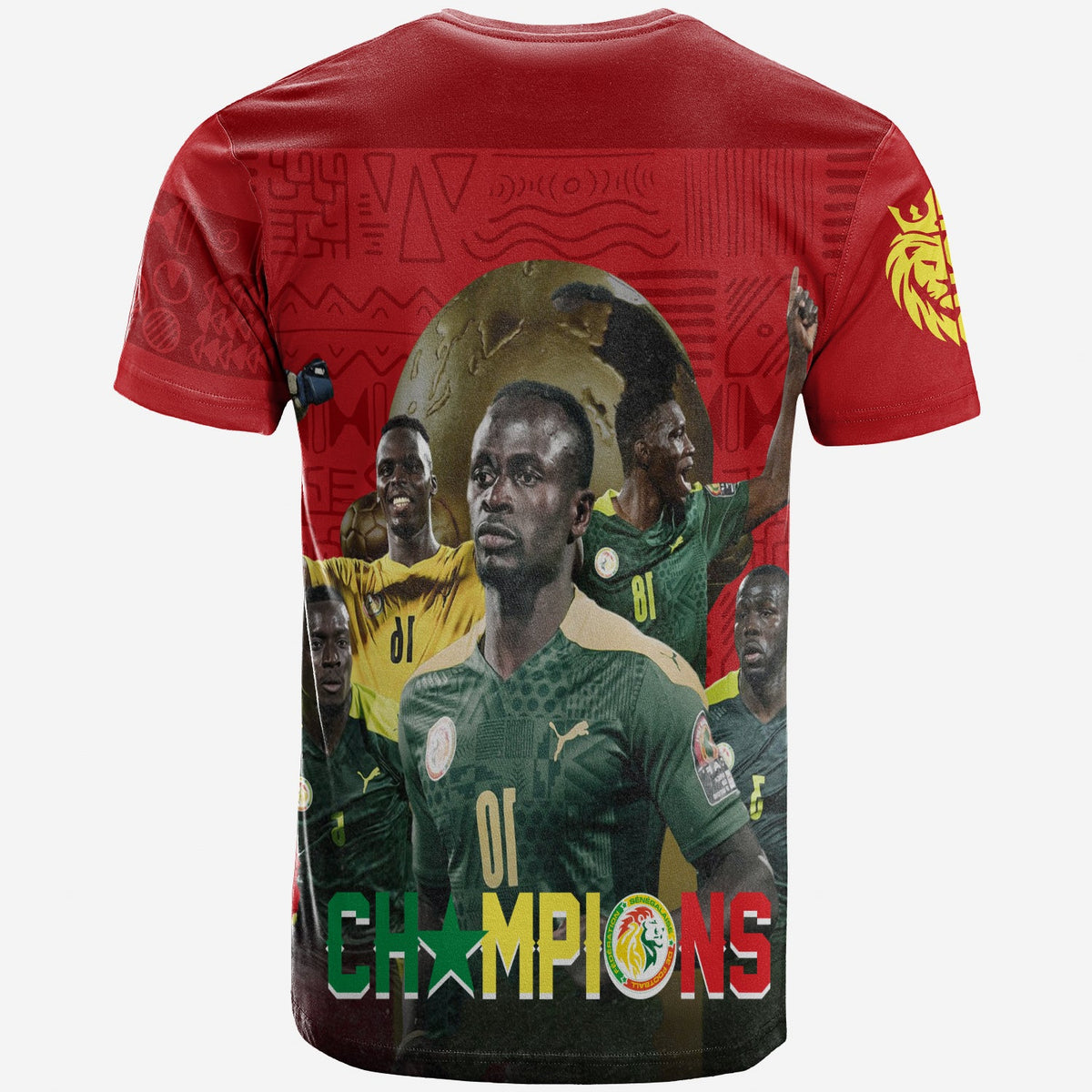 Senegal AFCON 2022 Champions T Shirt Teranga Lions - Wonder Print Shop