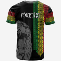 Ethiopia Patriot Day Personalised T Shirt Roaring Lion - Wonder Print Shop