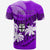 Personalised Fiji Day T Shirt Flying Fijians Masi Kesa Style Violet - Wonder Print Shop