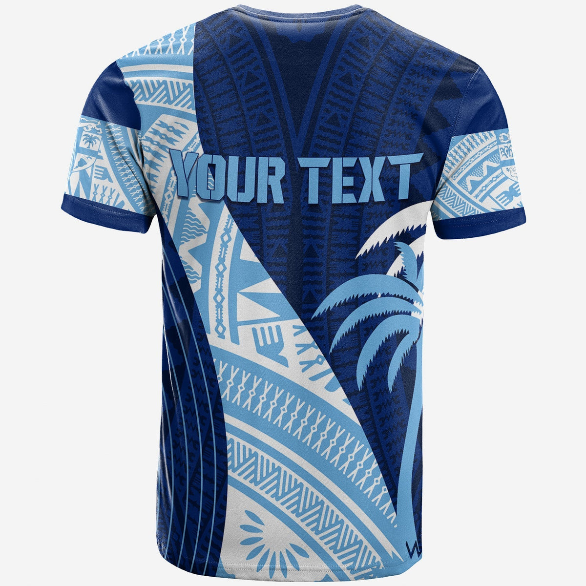 Personalised Fiji Rugby Sevens T Shirt Kaiviti Kesakesa - Wonder Print Shop