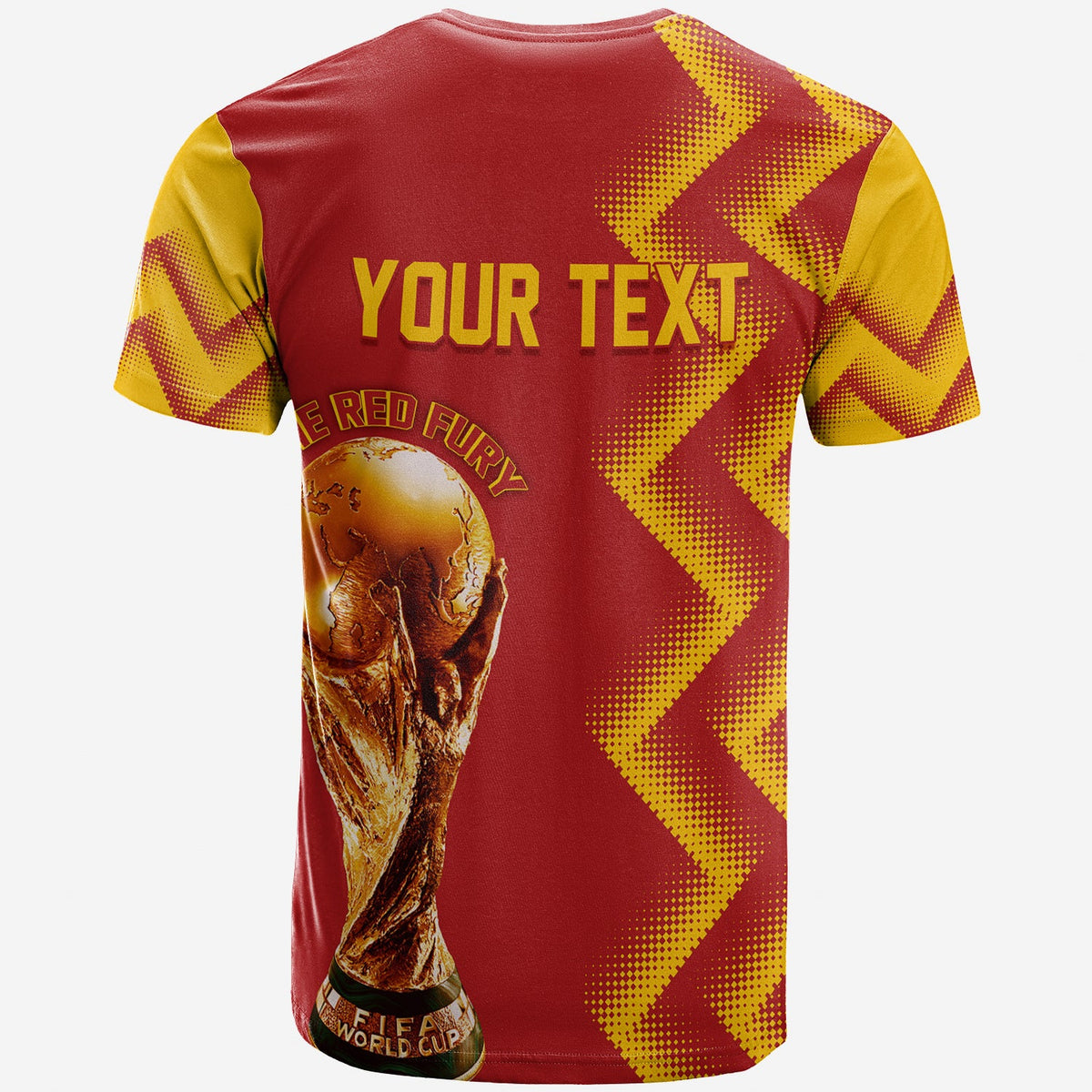 Personalised Spain World Cup 2022 T Shirt The Red Fury - Wonder Print Shop