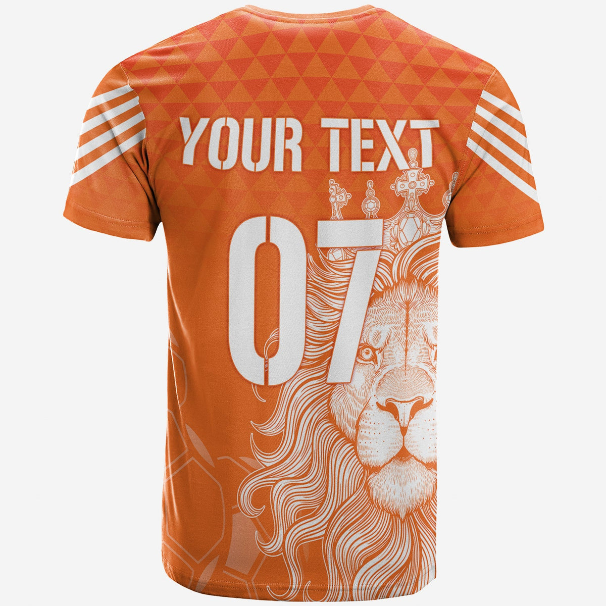 Personalised Netherlands World Cup 2022 T Shirt Oranje Lions - Wonder Print Shop