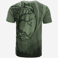 Celtic Tree of Life with Wolf Spirit T Shirt Crescent Crann Bethadh - Wonder Print Shop