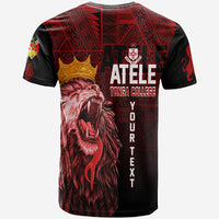 Custom Kolisi Tonga Atele Old Boys T Shirt Red Lions - Wonder Print Shop