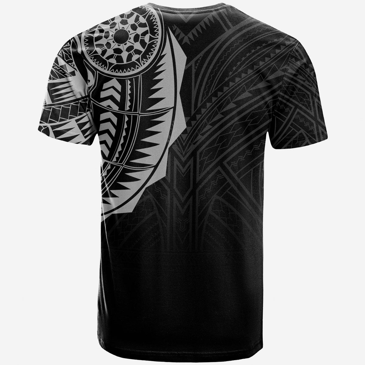 Polynesian T Shirt Full Sleeve Tattoo Silver Vibes - Wonder Print Shop