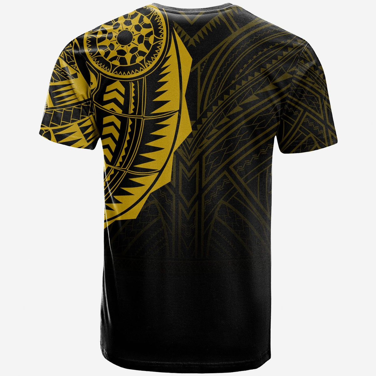 Polynesian T Shirt Full Sleeve Tattoo Gold Vibes - Wonder Print Shop
