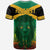Jamaica Personalised T Shirt Rastafari Lion Mix Kente - Wonder Print Shop