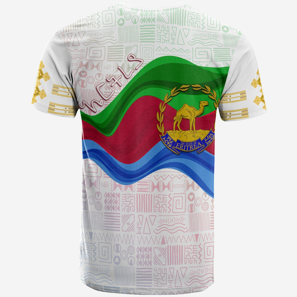 Eritrea Independence Day T Shirt Ethnic African Pattern White - Wonder Print Shop
