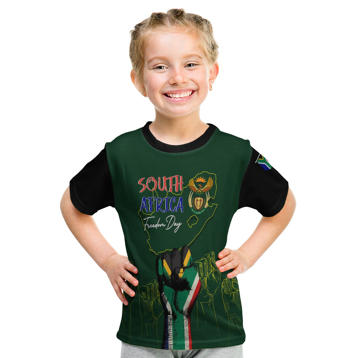 South Africa Freedom Day T Shirt Fist Up Style - Wonder Print Shop