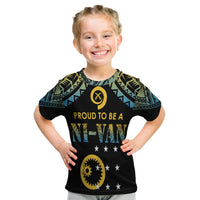 Vanuatu Proud To Be A Ni-Van - Polynesian Pattern T Shirt KID - Sanma Province - Wonder Print Shop