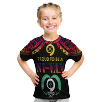 Vanuatu Proud To Be A Ni-Van - Polynesian Pattern T Shirt KID - Torba Province - Wonder Print Shop