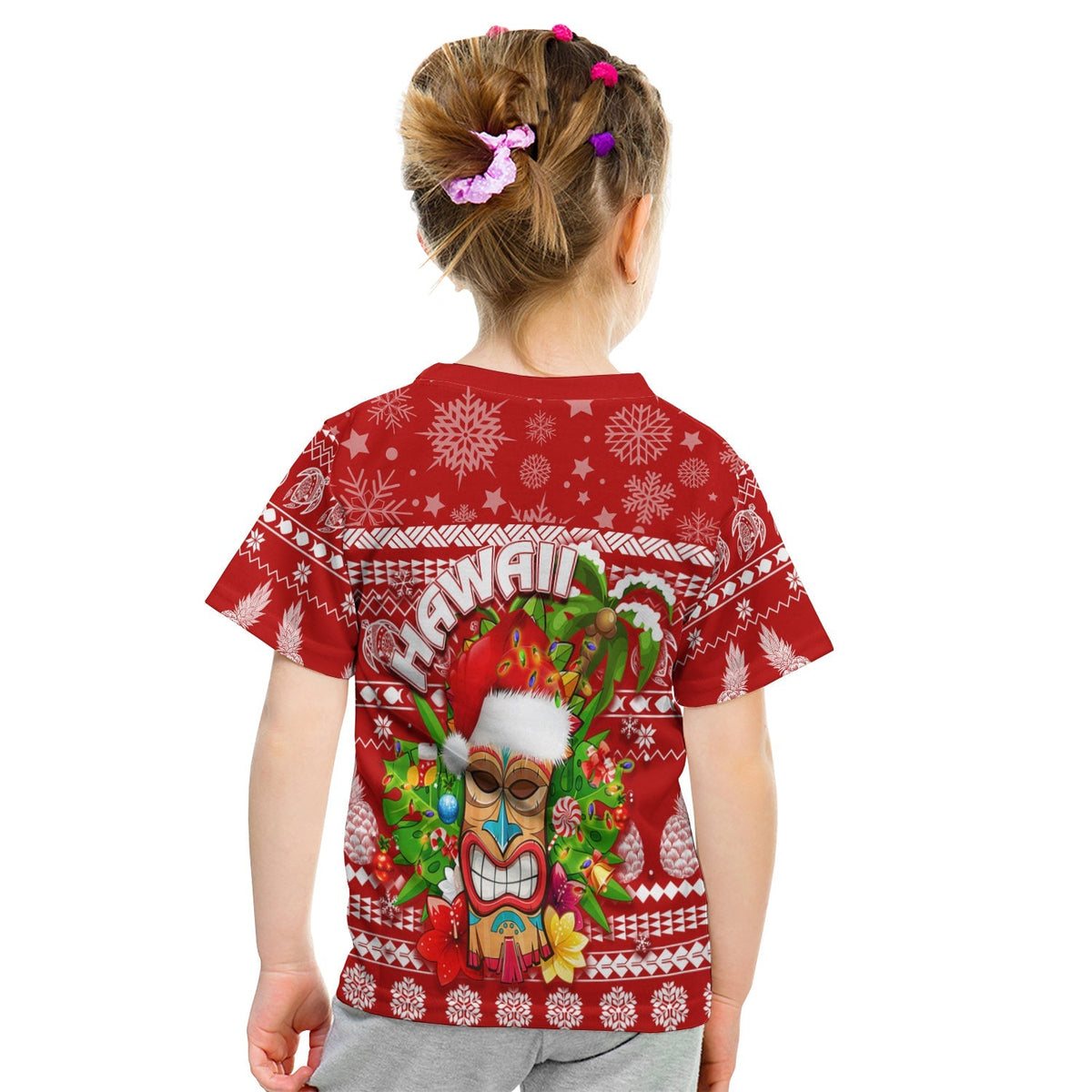 Hawaii Christmas T Shirt KID Mele Kalikimaka - Tiki - Wonder Print Shop