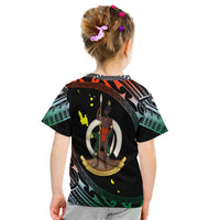 Vanuatu Proud To Be A Ni-Van - Polynesian Pattern T Shirt KID - Penama Province - Wonder Print Shop