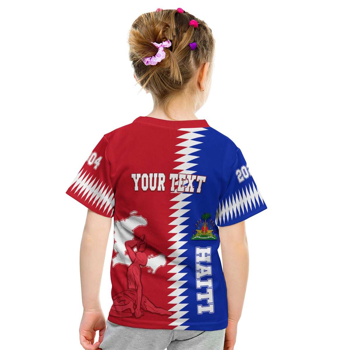 Haiti Independence Day T Shirt KID Negre Marron - Simple Style - Wonder Print Shop