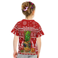 Hawaii Christmas T Shirt KID Mele Kalikimaka - Pineapple - Wonder Print Shop