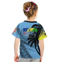 Malampa Fiji Day T Shirt KID Flags Mix Style - Wonder Print Shop