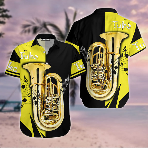 tuba-music-hawaiian-shirt