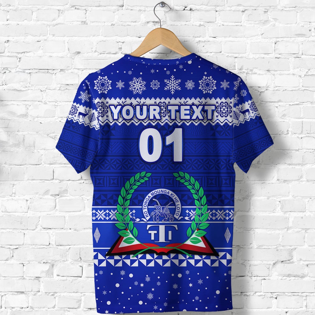 Custom Tupou Tertiary Institute Christmas Tonga T Shirt Simple Style LT8 - Wonder Print Shop