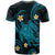 Hawaii T Shirt Hawaiian Turtle Plumeria Mixed Polynesian Turquoise Style - Wonder Print Shop