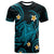 Hawaii T Shirt Hawaiian Turtle Plumeria Mixed Polynesian Turquoise Style - Wonder Print Shop