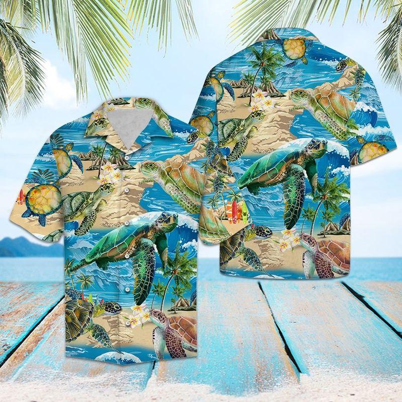 Turtle Hawaiian Shirt - Wonder Print Shop