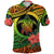 Polynesian Turtle Polo Shirt Circle Turtle Hibiscus Reggae - Wonder Print Shop