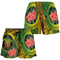 polynesian-turtle-women-short-circle-turtle-hibiscus-reggae