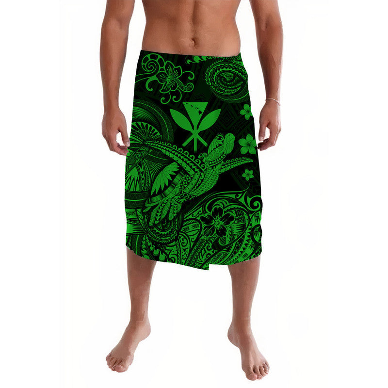 Hawaii Turtle Map Polynesian Lavalava Kanaka Maoli Unique Style - Green LT8 - Wonder Print Shop