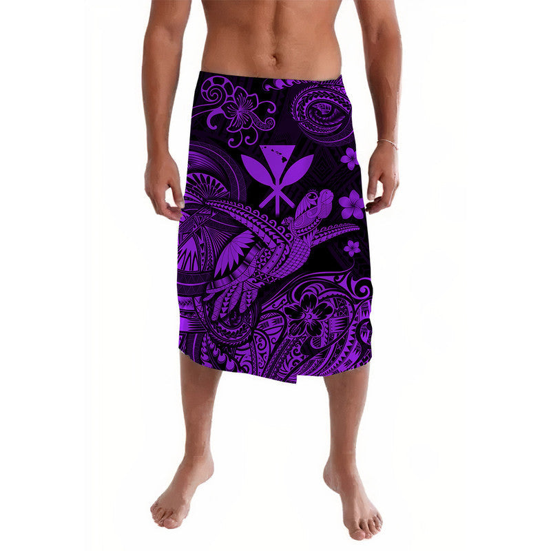 Hawaii Turtle Map Polynesian Lavalava Kanaka Maoli Unique Style - Purple LT8 - Wonder Print Shop