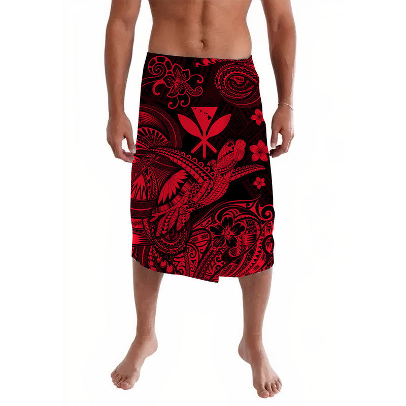 Hawaii Turtle Map Polynesian Lavalava Kanaka Maoli Unique Style - Red LT8 - Wonder Print Shop