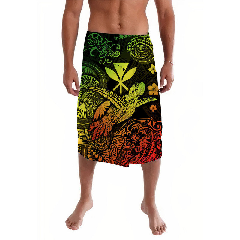 Hawaii Turtle Map Polynesian Lavalava Kanaka Maoli Unique Style - Reggae LT8 - Wonder Print Shop