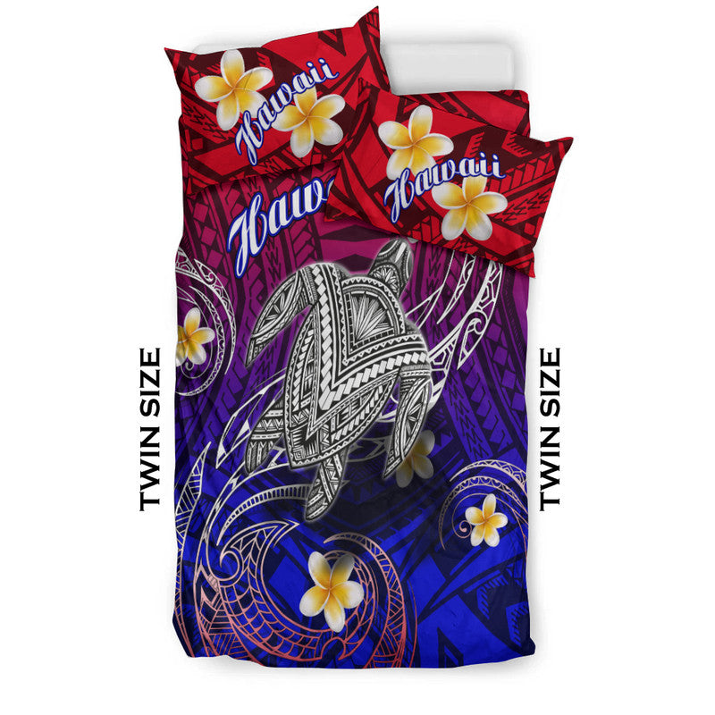 Hawaii Bedding Set Hawaiian Turtle Plumeria Mixed Polynesian Style LT9 - Wonder Print Shop