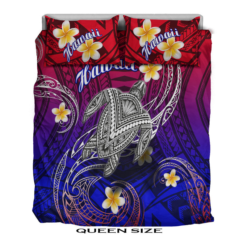 Hawaii Bedding Set Hawaiian Turtle Plumeria Mixed Polynesian Style LT9 - Wonder Print Shop
