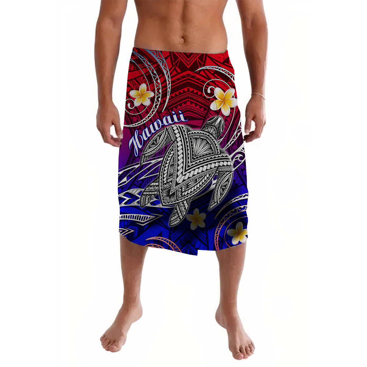Hawaii Lavalava Hawaiian Turtle Plumeria Mixed Polynesian Style - Wonder Print Shop