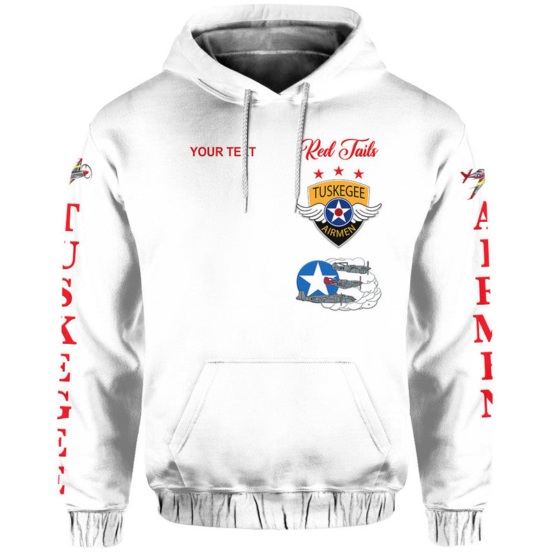 Custom Tuskegee Airmen Hoodie The White Tails Simplified Vibes White LT8 - Wonder Print Shop