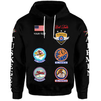Custom Tuskegee Airmen Hoodie The Red Tails Simple Style Black LT8 - Wonder Print Shop