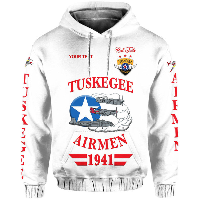 Custom Tuskegee Airmen Hoodie The White Tails Original Style White LT8 - Wonder Print Shop