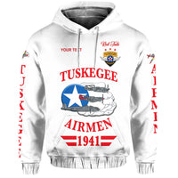 Custom Tuskegee Airmen Hoodie The White Tails Original Style White LT8 - Wonder Print Shop