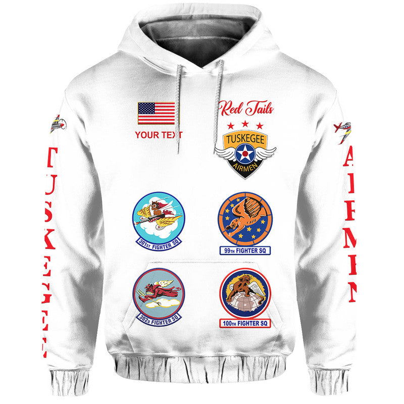 Custom Tuskegee Airmen Hoodie The White Tails Simple Style White LT8 - Wonder Print Shop