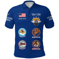 Custom Tuskegee Airmen Polo Shirt The Blue Tails Simple Style Blue LT8 - Wonder Print Shop