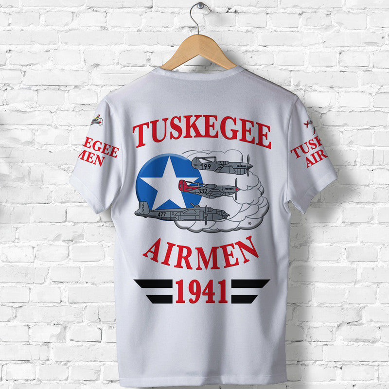 Custom Tuskegee Airmen T Shirt The White Tails Original Style White LT8 - Wonder Print Shop